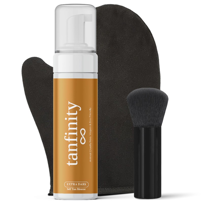 Extra dark Mousse – Brush – Mitt